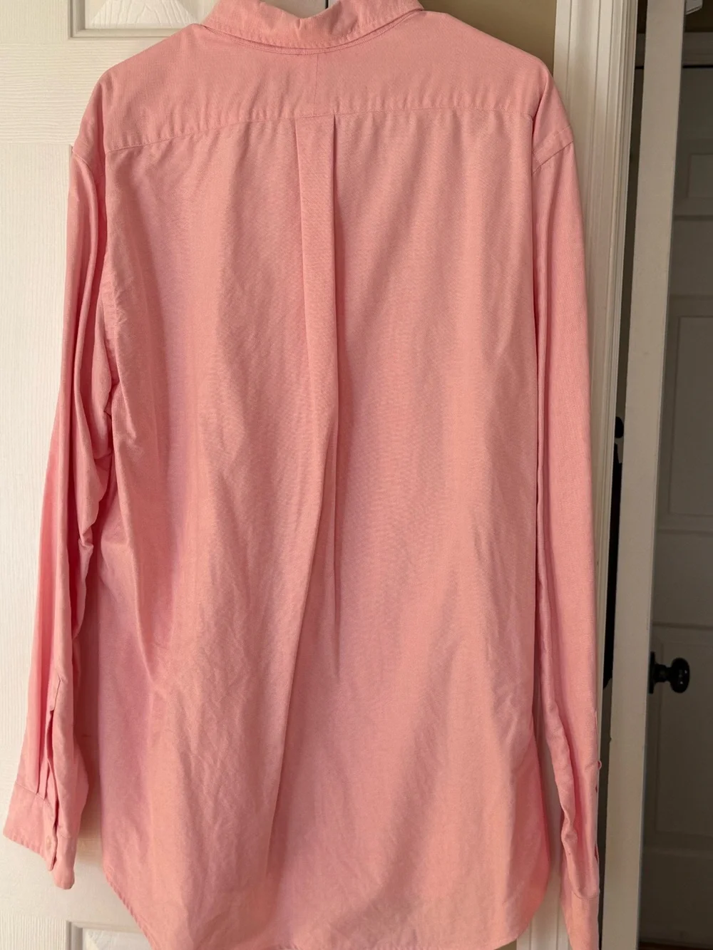 Polo Ralph Lauren Custom Fit Pink Cotton Long Sleeve Button-Down Shirt size XXL